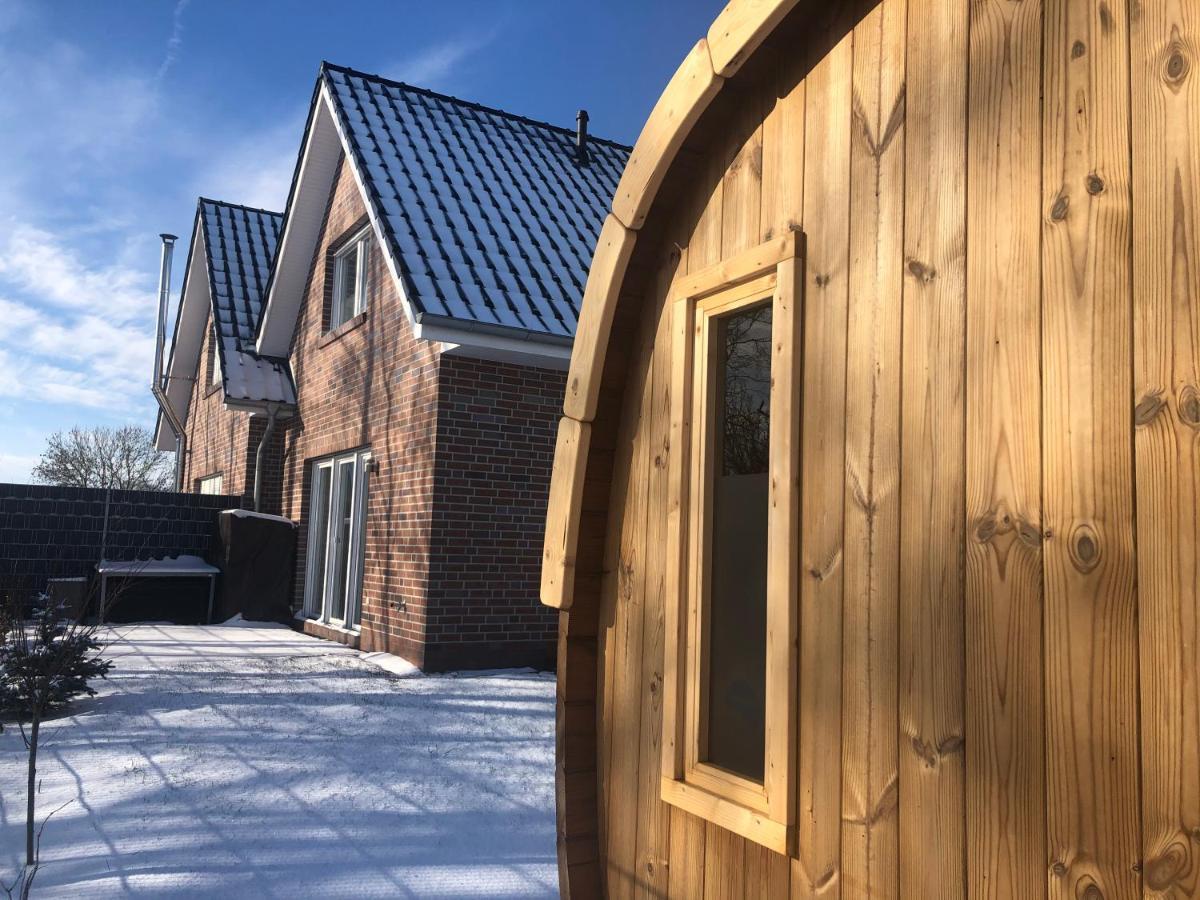 Haus Nordseeliebe Mit Aussensauna, Outdoor Dusche Und Wallbox Dornum Exterior foto