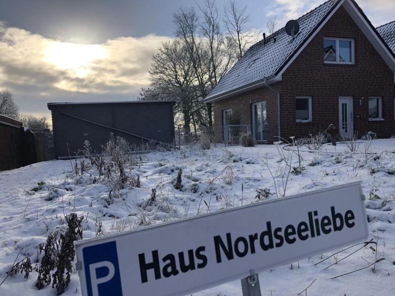 Haus Nordseeliebe Mit Aussensauna, Outdoor Dusche Und Wallbox Dornum Exterior foto